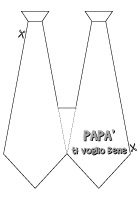 Biglietto a forma di cravatta