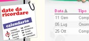 Date da ricordare - Agenda Intelligente