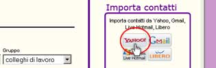 Importa i contatti di Yahoo nell'Agenda Intelligente
