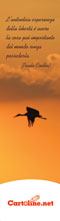 Segnalibro Uccello al tramonto - Cod. 19