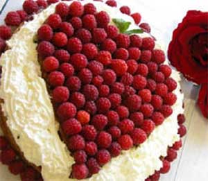 Torta a forma di Cuore Wi i nonni