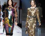 Tendenze moda inverno materiali metallici lurex e lame' 2011/2012