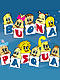 Cartoline di Pasqua con pulcini