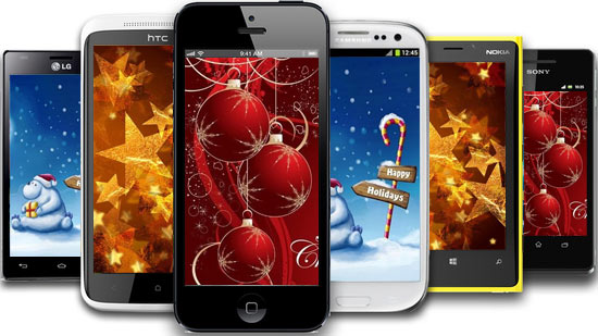 Personalizza il cellulare con l'atmosfera natalizia!