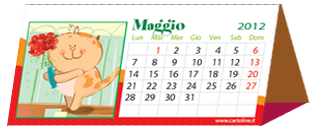 Calendario da tavolo 12 pagine di Cartoline.net