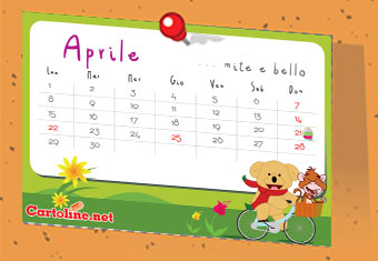 Calendario 2019 gratis da appendere o da attaccare al frigo con la calamita