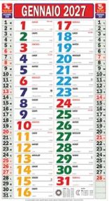 Calendario 2027 da appendere