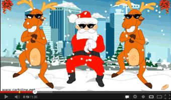 Video Babbo Natale balla Gangnam style