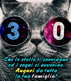 Auguri Dalla Famiglia Per 30 Anni