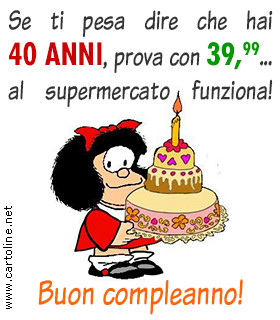 Frase Divertente Per I 40 Anni