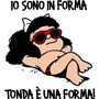 Ironica Mafalda in forma per l'estate