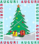 Auguri di Buon Natale con albero