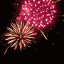 Gif animata fuochi d'artificio con frase