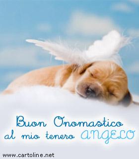 Auguri Di Onomastico Al Tenero Angelo