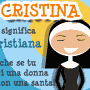 Auguri di Buon Onomastico Cristina