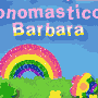 Festeggia il nome Barbara con un arcobaleno glitter