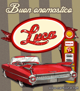 Buon Onomastico Luca Con Glitter