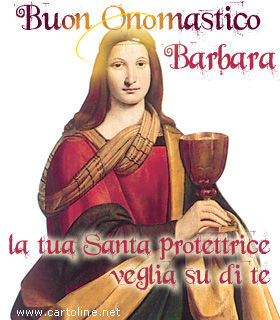 Auguri Di Onomastico Con Santa Barbara