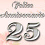 25 anni insiemeFelice anniversario