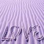 Love scritto sulla sabbia