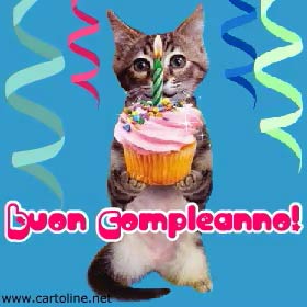 Tanti Auguri Da Un Simpatico Gattino Che Canta