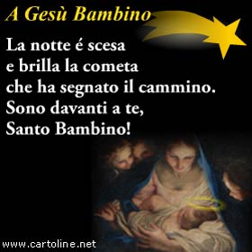 Poesia Di Natale Umberto Saba.Poesia Di Natale A Gesu Bambino